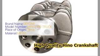 Virabrequim Hino 300 N04C 13411 E0071 Peças de alta qualidade