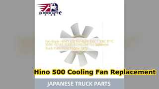 Substituição da lâmina do ventilador do motor Hino 500 16361 E0140