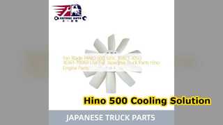 Lâmina do ventilador Hino 500 16361 78060 resfriamento de motor durável