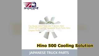 Substituição da lâmina do ventilador Hino 500 J08CT 16306 1942