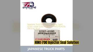 Substituição do selo S230741090 do injetor HINO 700 E13C