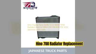 Substituição do conjunto do radiador Hino 700 Profia P11C K13C