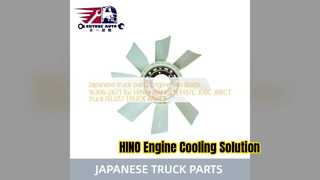 Lâmina do ventilador do motor HINO J08C 16306 2671 substituições
