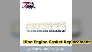 Substituição da junta da cabeça do cilindro do motor Hino P11C J08C