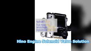 Substituição da válvula solenóide Hino 500 700 S2761 04570
