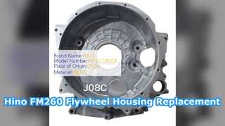 Peças de motor do alojamento do volante Hino FM260 J08E J08C
