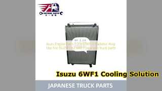 Assy 1214109000 do radiador de Isuzu 6WF1 peças superiores do caminhão