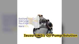 Bomba de óleo Isuzu 6WG1 8974318770 para escavadeiras ZX460 ZX450