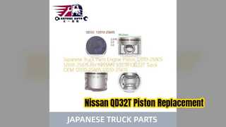 Substituição do pistão 12010 2S605 do motor Nissan QD32T