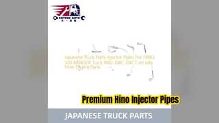 Tubos injetores de peças de caminhão japonês para caminhão RANGER HINO 500 RK8J J08C J08CT à venda peças de motor Hino