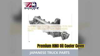 Tampa do refrigerador de óleo HINO H06CT H07D 15710 1600 substituições