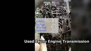 Transmissão de motor Isuzu 6HE1 usada para venda