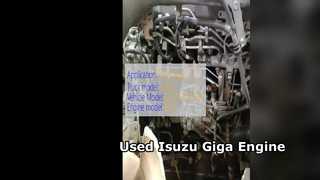 Transmissão de motor Isuzu Giga usada 6WG1 para venda