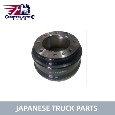 Peças de caminhão japonês BRAME DRUM 43512-4350 Para HINO 500 RANGER caminhão AK1J RK1J J08C J08CT à venda Peças de motor Hino