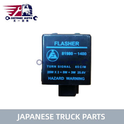 Peças de camiões japoneses 24V Flasher Relay 81980-1400 para camiões HINO Peças de motores Hino
