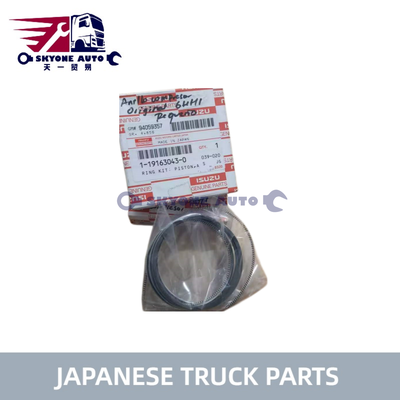 Peças de caminhão japonesas Anel de pistão do compressor de ar 1-19163043-0 1191630430 para caminhão ISUZU FSR32 6HH1 6HE1T PEÇAS DE CAMINHÃO ISUZU