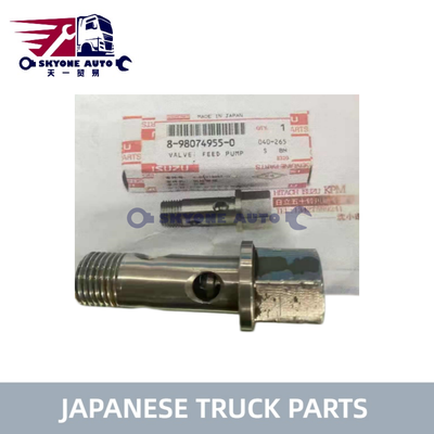 Peças de caminhão japonês válvula de bomba de alimentação 8980749550 8-98074955-0 para ISUZU NPR71 NQR75 4HK1 6HK1 caminhão ISUZU TRUCK PARTS
