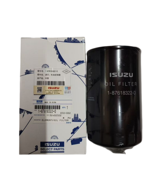 Peças de caminhão japonesas Filtro de óleo do motor 1-87618322-0 1-13240232-1 Para motor ISUZU FVR 6HK1 4HK1 4JJ1 ISUZU PARTS