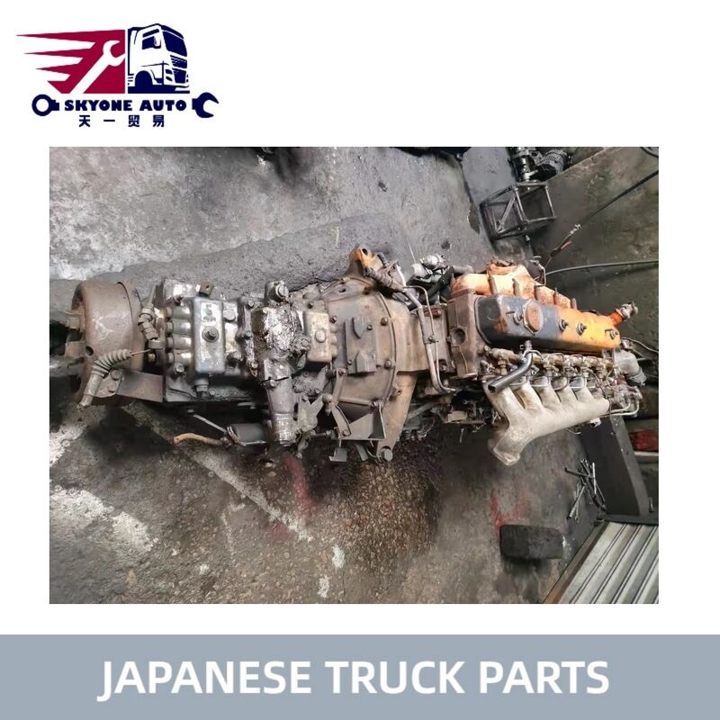 O caminhão japonês parte o motor USADO com transmissão de 6 velocidades em boas condições para ISUZU FTR 6BG1 à venda peças usadas Isuzu
