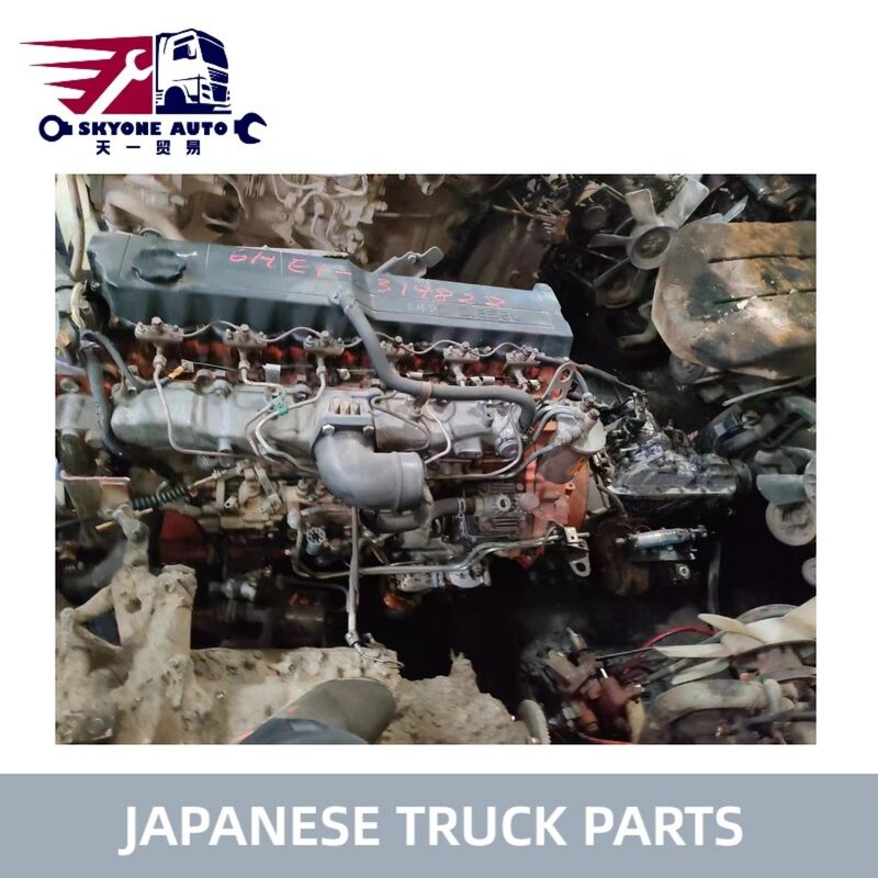 Peças usadas de caminhão japonês Motor com transmissão Em bom estado Para ISUZU FSR FVR 6HE1 à venda Peças usadas Isuzu
