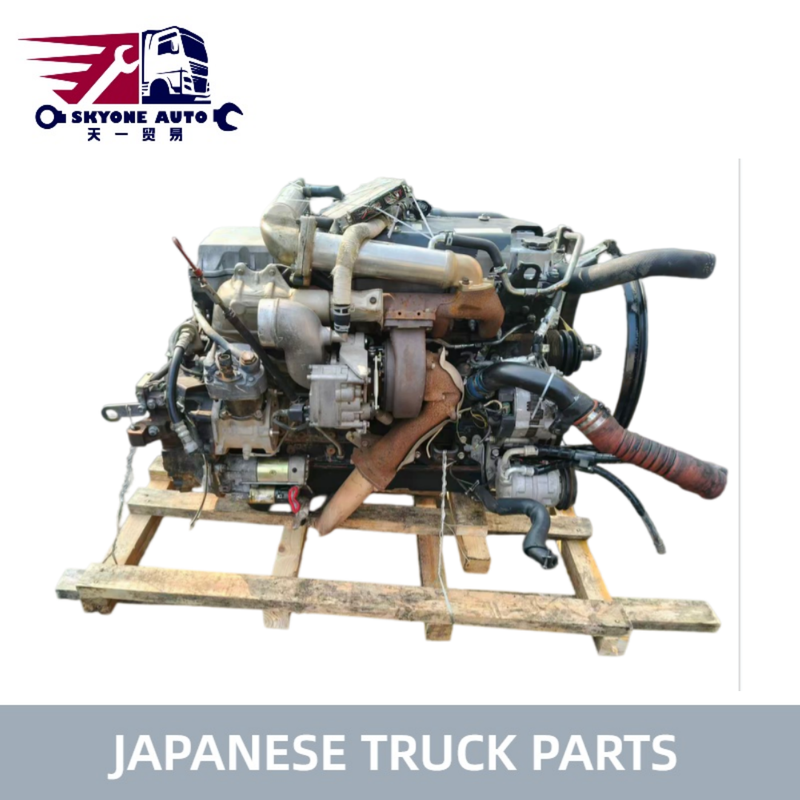 O caminhão japonês parte o motor USADO com transmissão em boas condições para ISUZU FSR FVR 6HK1 à venda Isuzu usou parte