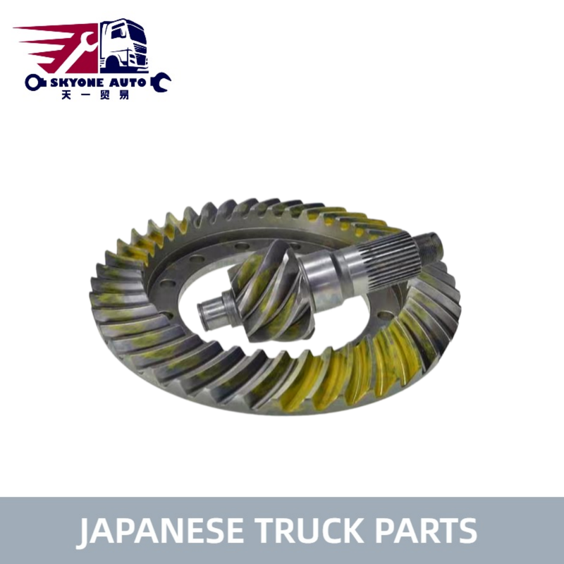 Conjunto de engrenagens de acionamento final de peças de caminhão japonês 41201-3210 41201-3200 relação 8/42 1 uso para peças de motor HINO 500 FM8JLKM caminhão HINO