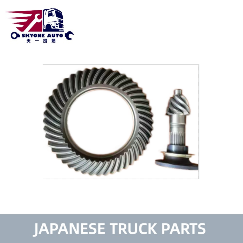 Peças de caminhão japonesas Final Drive Gear Set 1-41210602-0 Relação 7/45 1 Uso Para Peças de caminhão Isuzu CXH CXZ 6WA1 6WG1