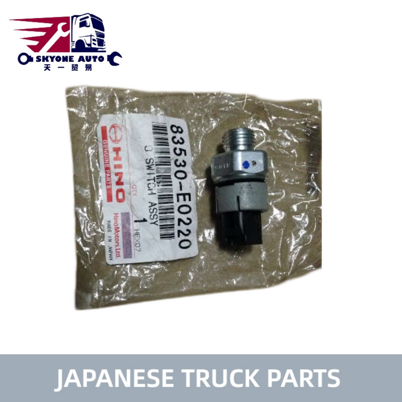 Sensor de Pressão de Óleo para Caminhões Japoneses 83530-E0220 83530E0220 83530-1471 para KOBELCO/HINO 500 J08C J08E SK200-6 Peças de Motor Hino para Caminhões