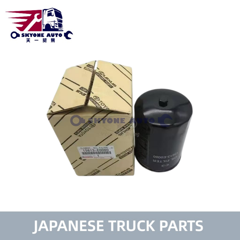 Filtro de óleo diesel HINO 15630-E0080 15613E0080 15613-EV015 para Caminhão TOYOTA/HINO 300 Peças de Caminhão Japonês